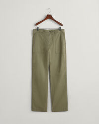 Chino in misto cotone-lino regular fit