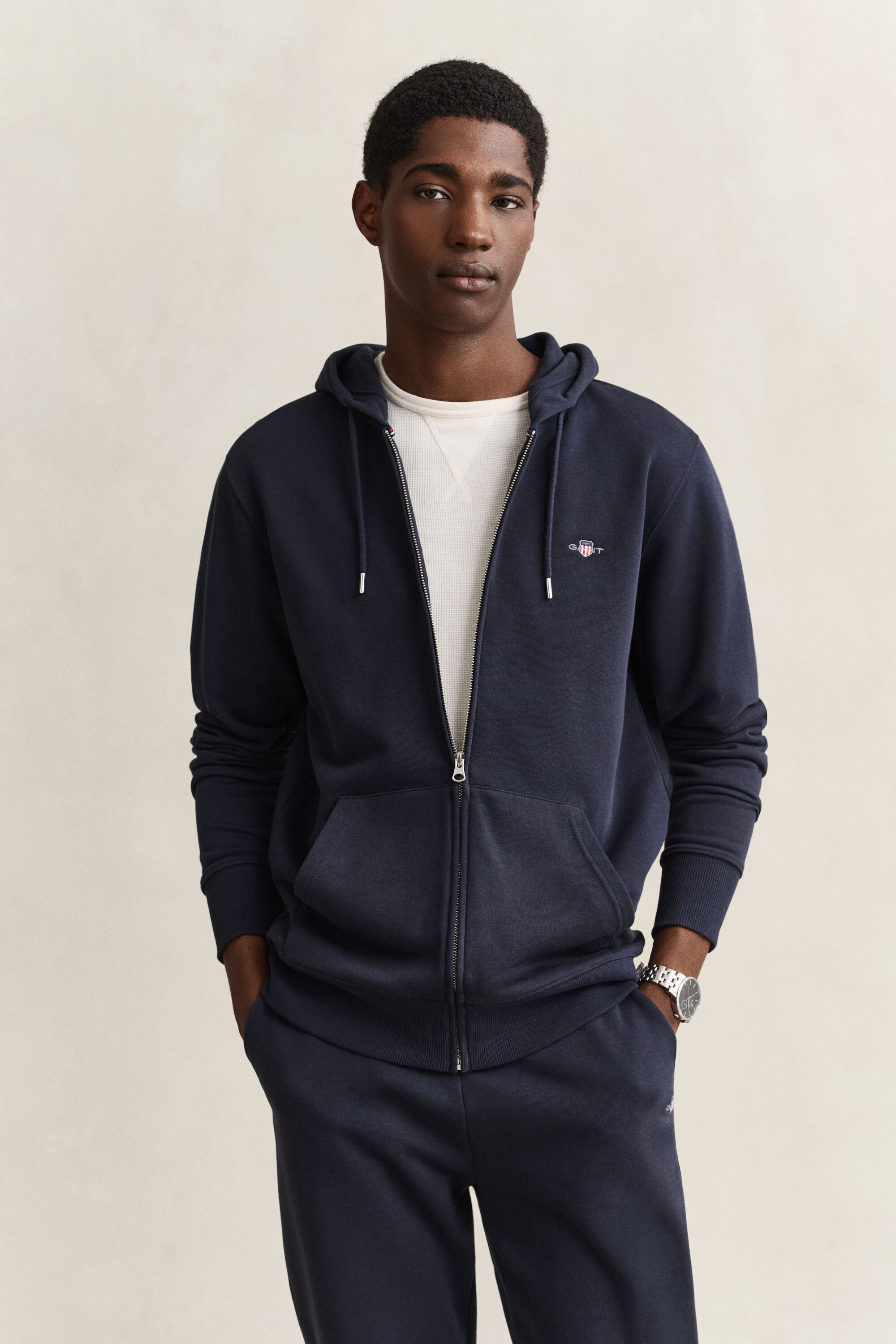 Felpa con cappuccio Shield con zip