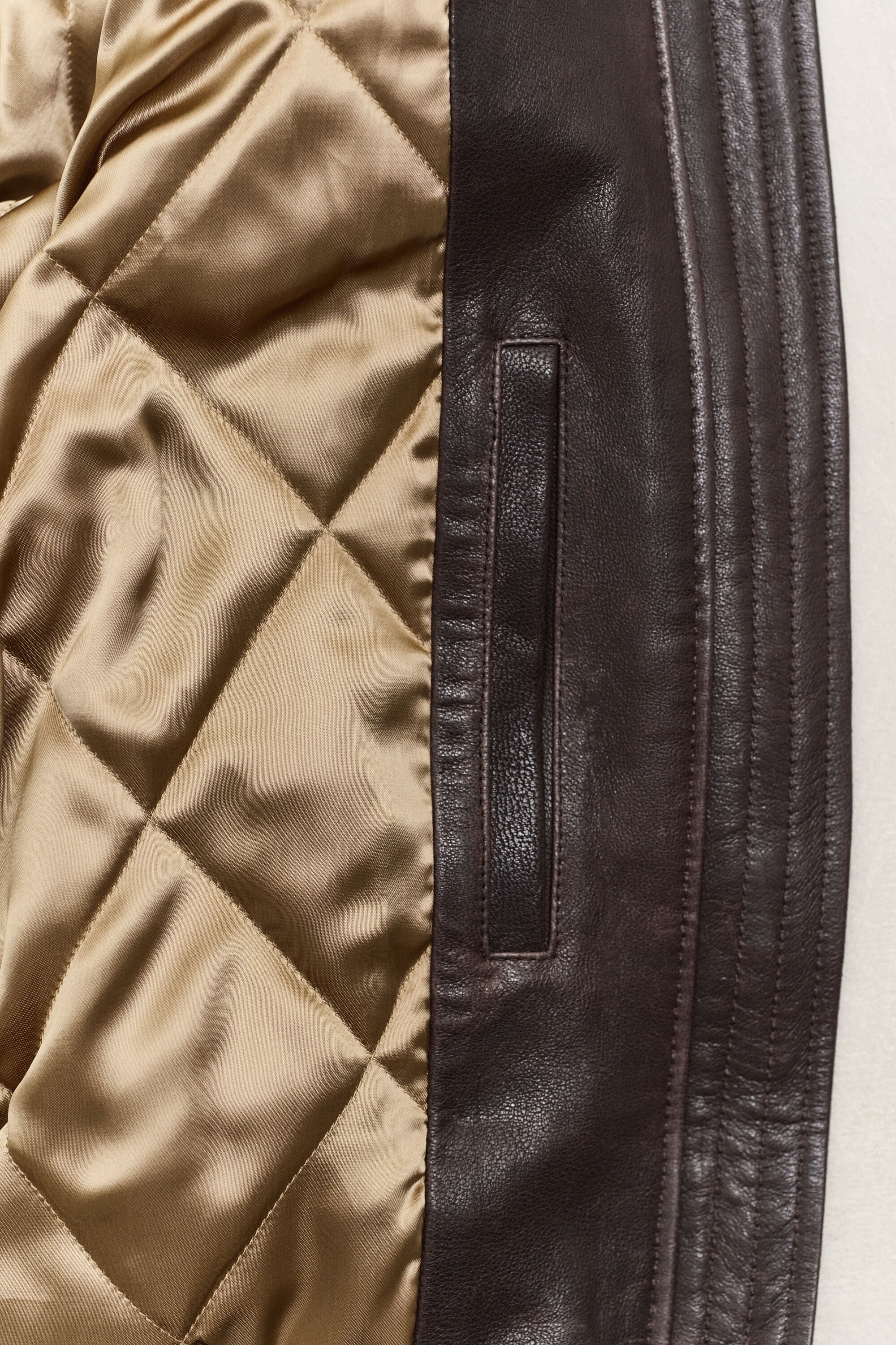 Giacca bomber in pelle