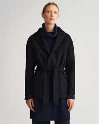 Blazer cucito a mano con cintura