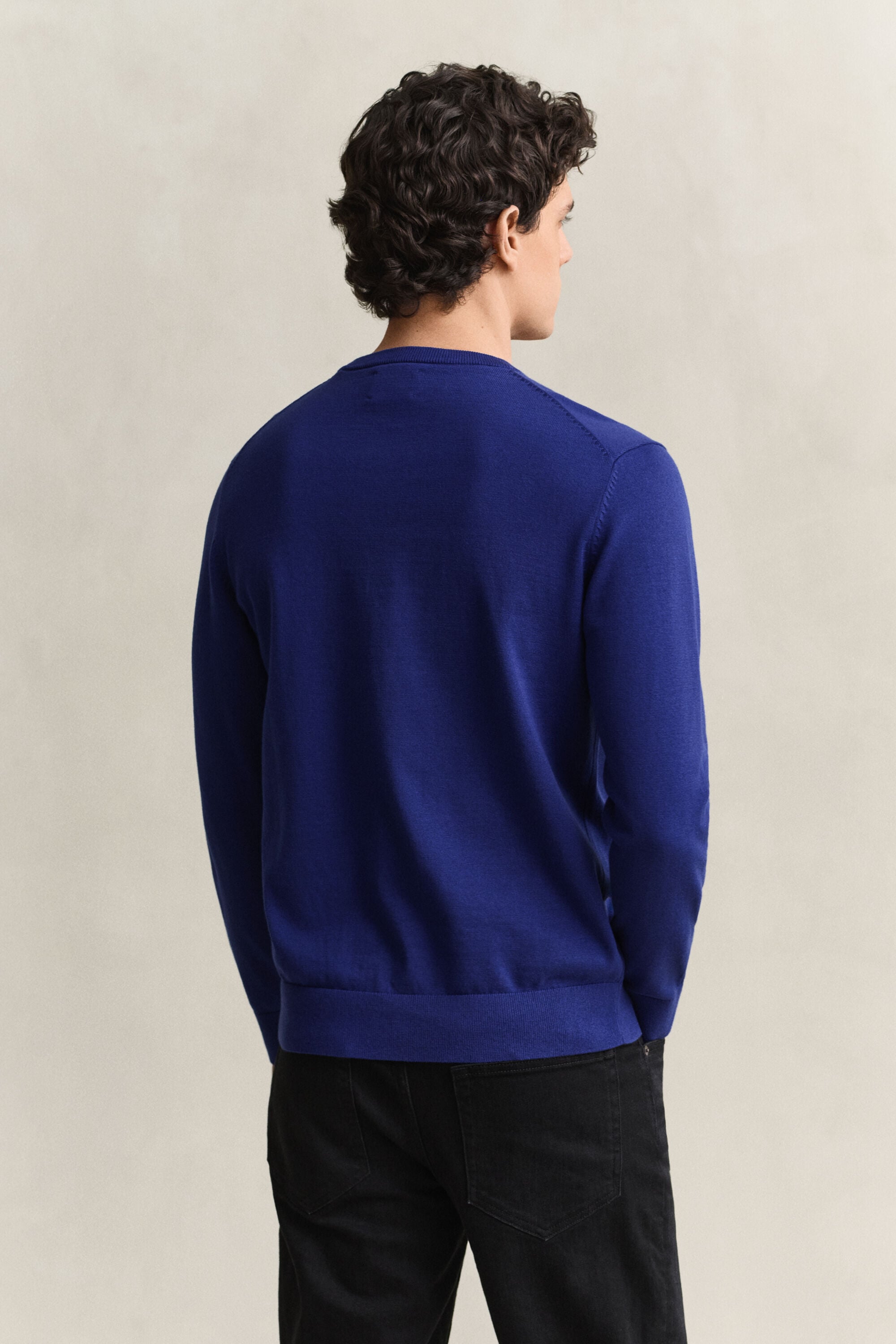 Maglia girocollo in cotone classico