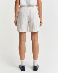 Pantaloncini di lino gessati