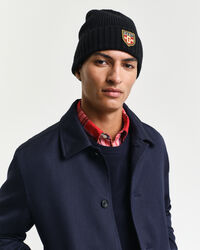 Berretto in lana con stemma