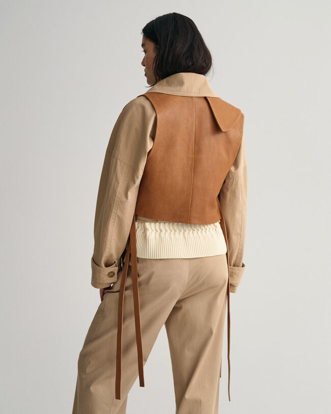 Smanicato in pelle destrutturato