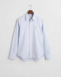 Camicia Oxford in popeline elasticizzato slim fit