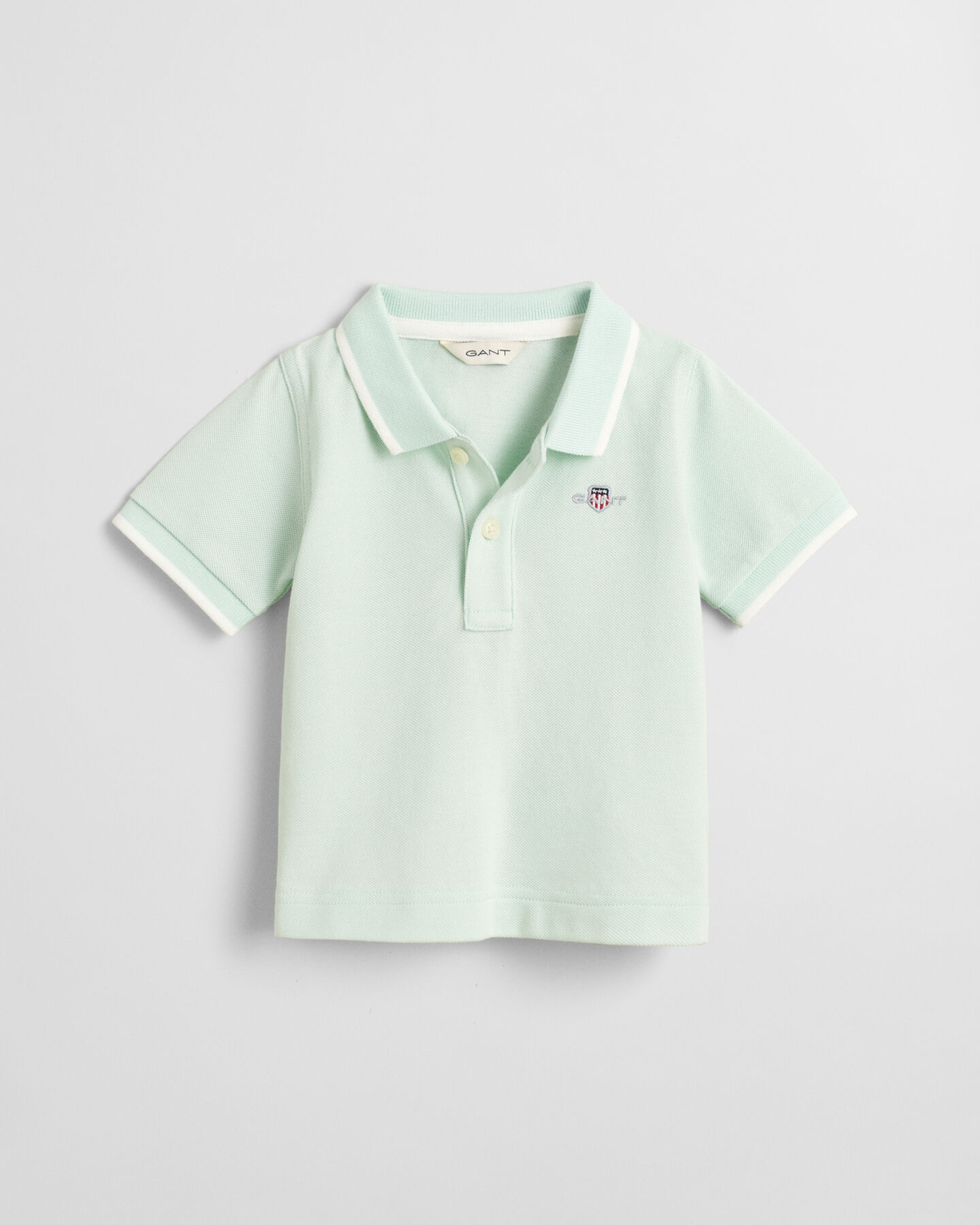 Rugger in piqu&eacute; con bordi a contrasto Baby