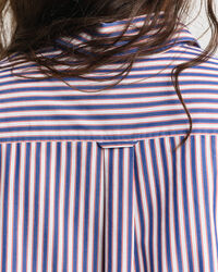 Camicia a righe manica ampia relaxed fit