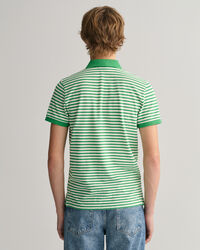 Polo a righe in piqu&eacute;