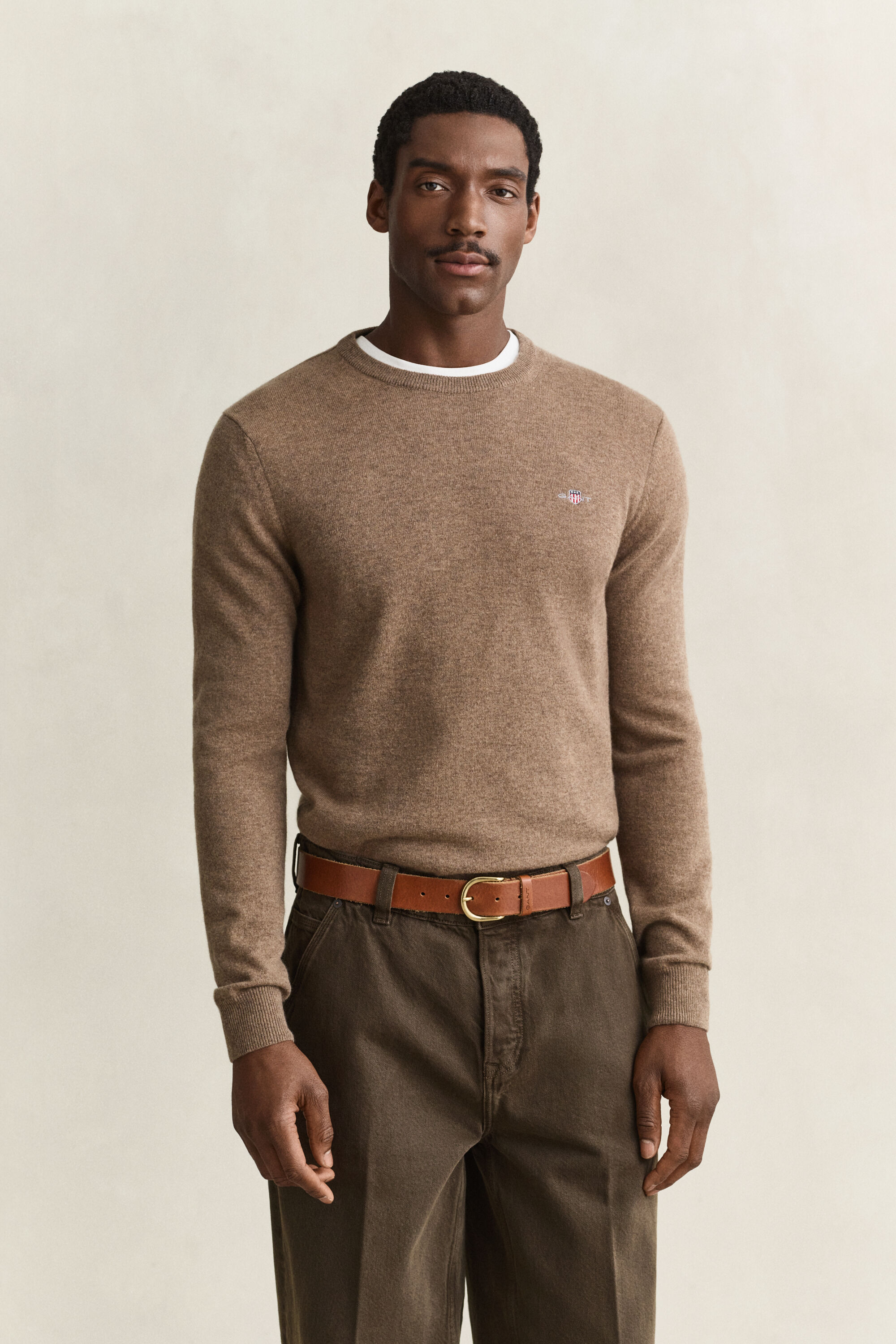 Maglia girocollo in lana d’agnello
