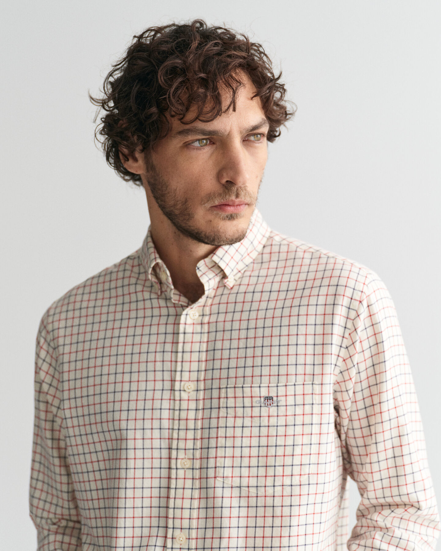 Camicia in twill tattersall regular fit