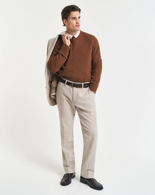 Pantaloni da abito in Donegal slim fit