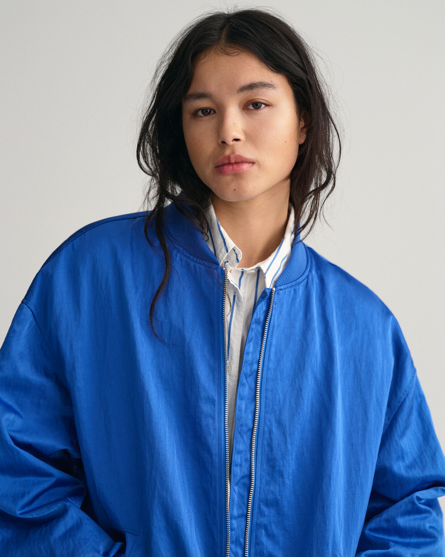 Giacca bomber in raso