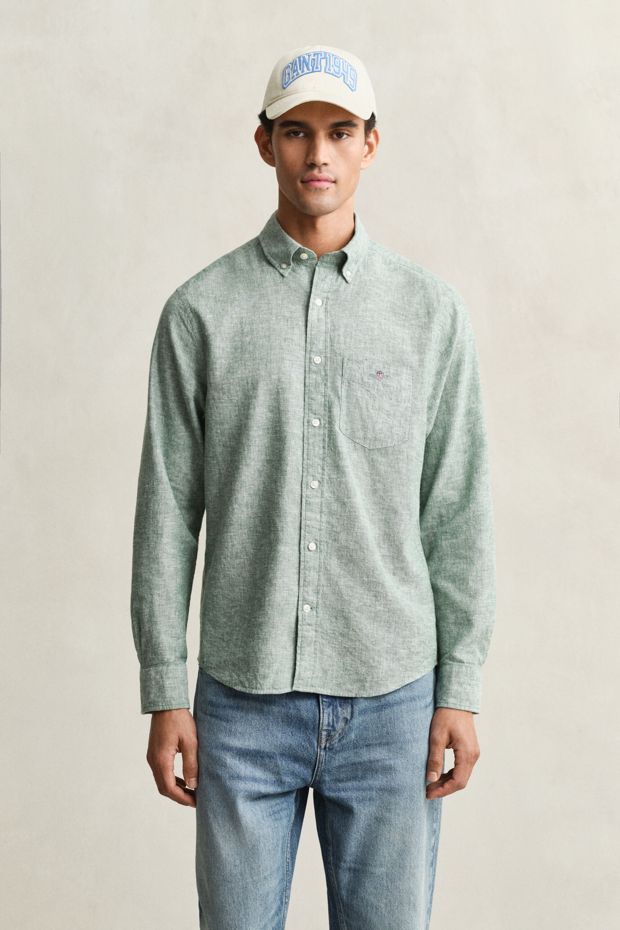 Camicia in misto lino