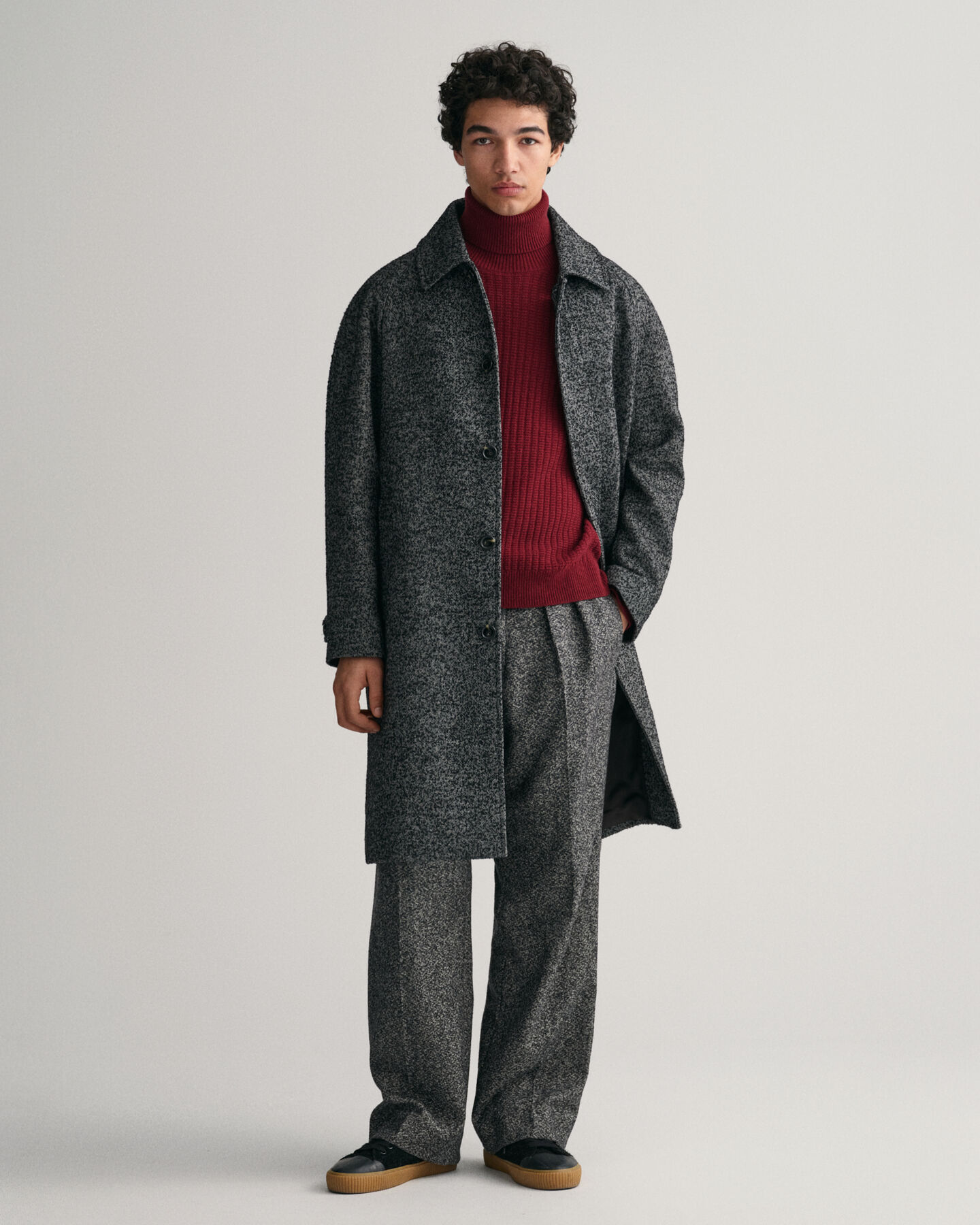 Maglia a collo alto testurizzata