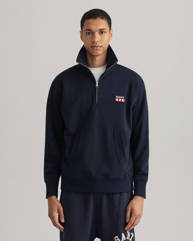 Maglia Retro Flag con zip corta