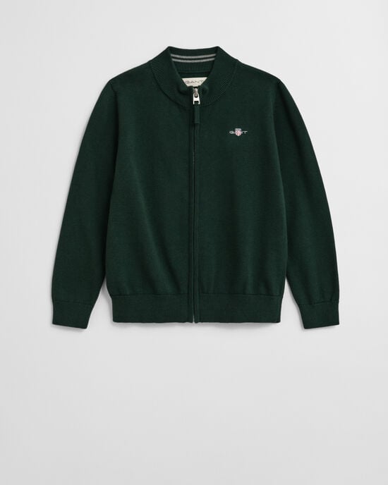 Cardigan Shield in cotone con zip Kids