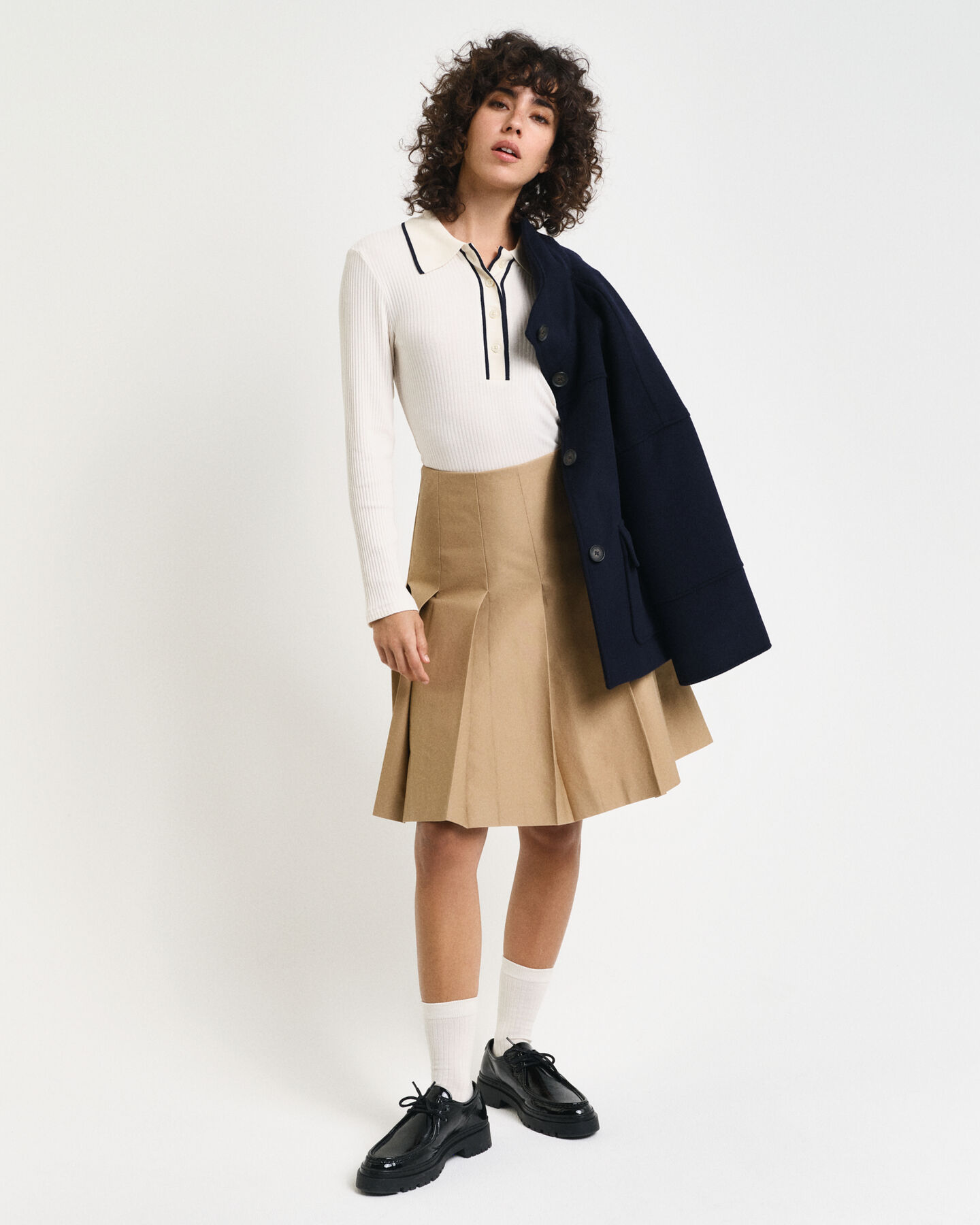 Polo maniche lunghe a coste