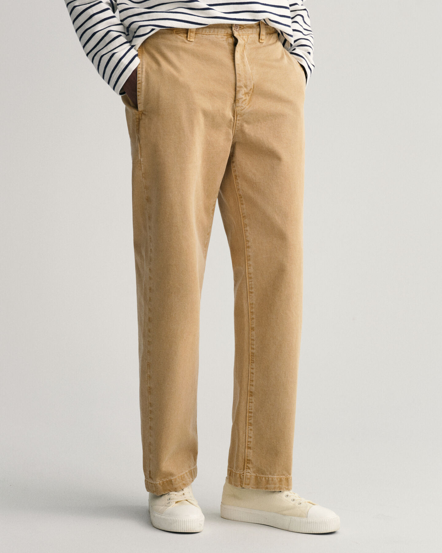 Pantaloni chino in twill straight fit