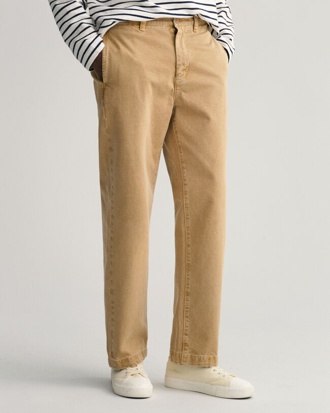Pantaloni chino in twill straight fit