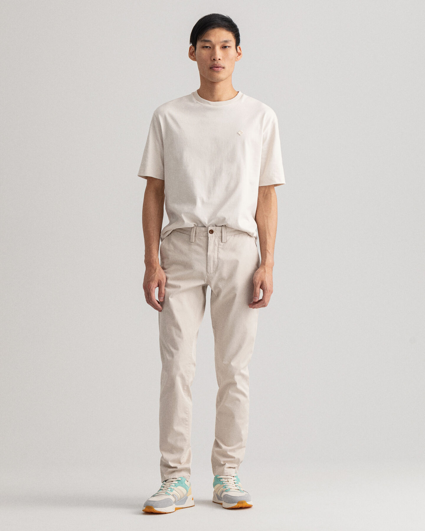 Pantaloni chino Hallden in twill slim fit
