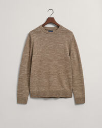 Maglia girocollo con filato ritorto