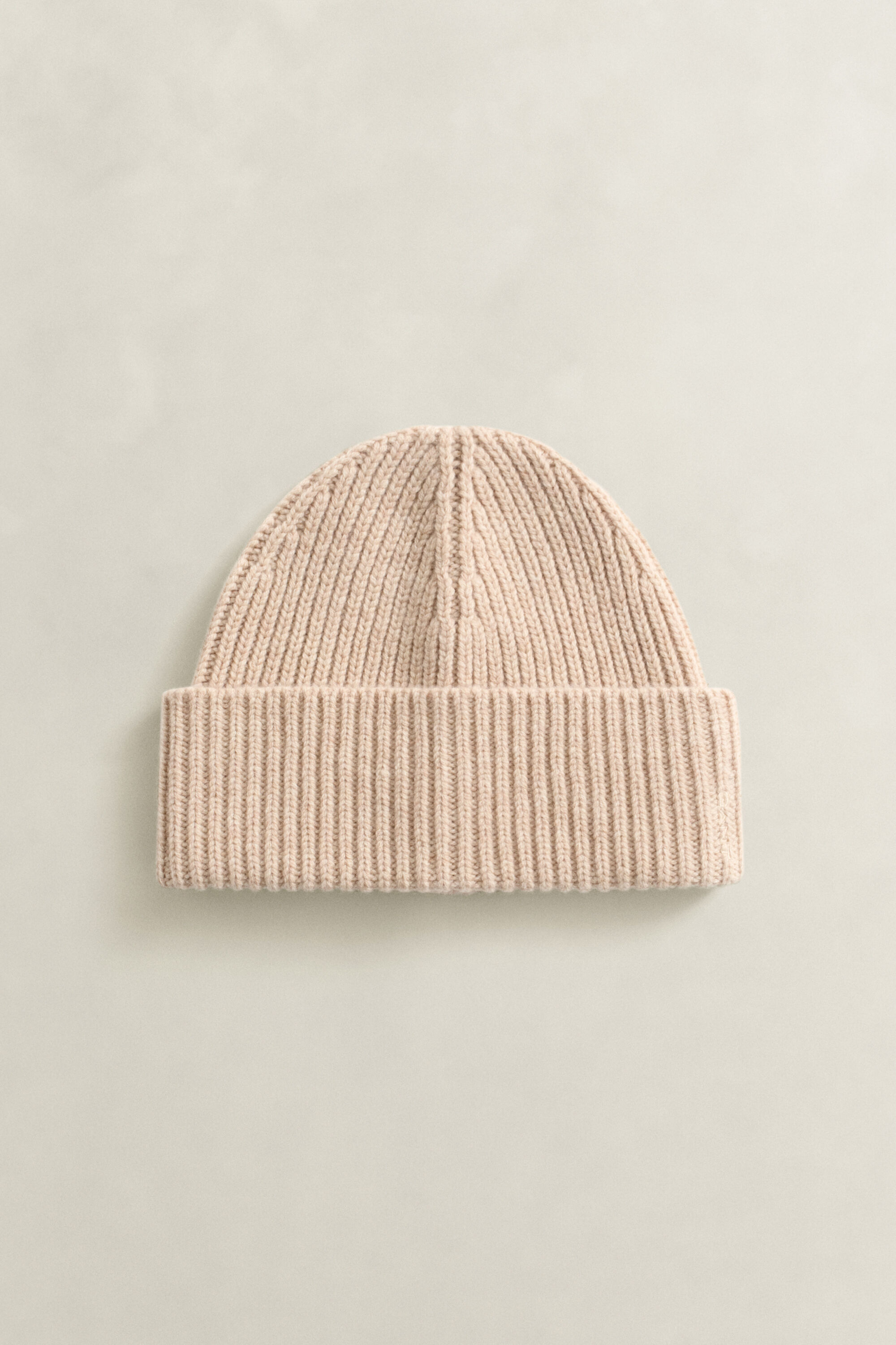 Berretto a coste in lana misto cashmere