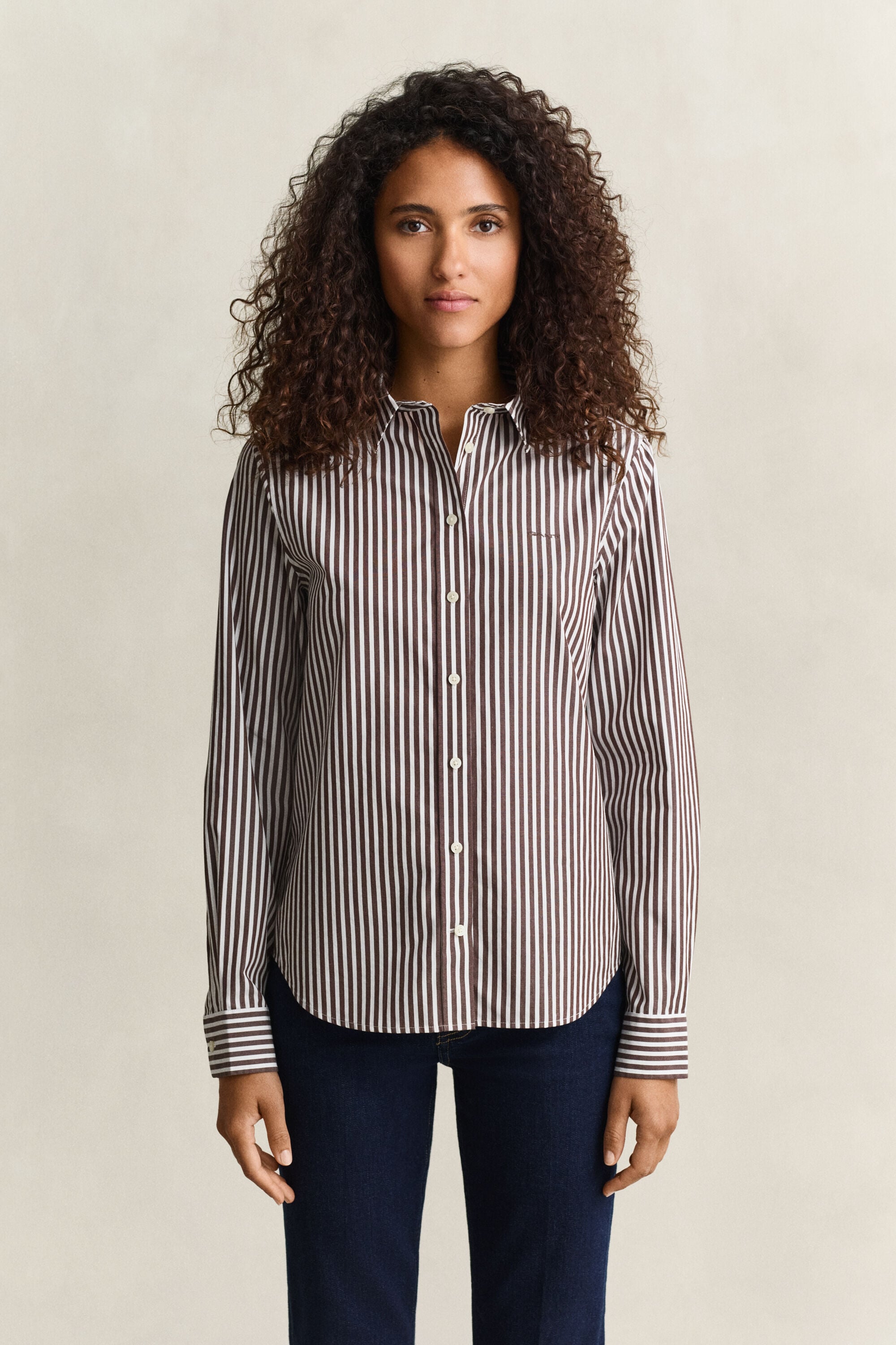Camicia in popeline a righe Classic regular
