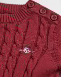 Abito in cotone a trecce Baby Girls