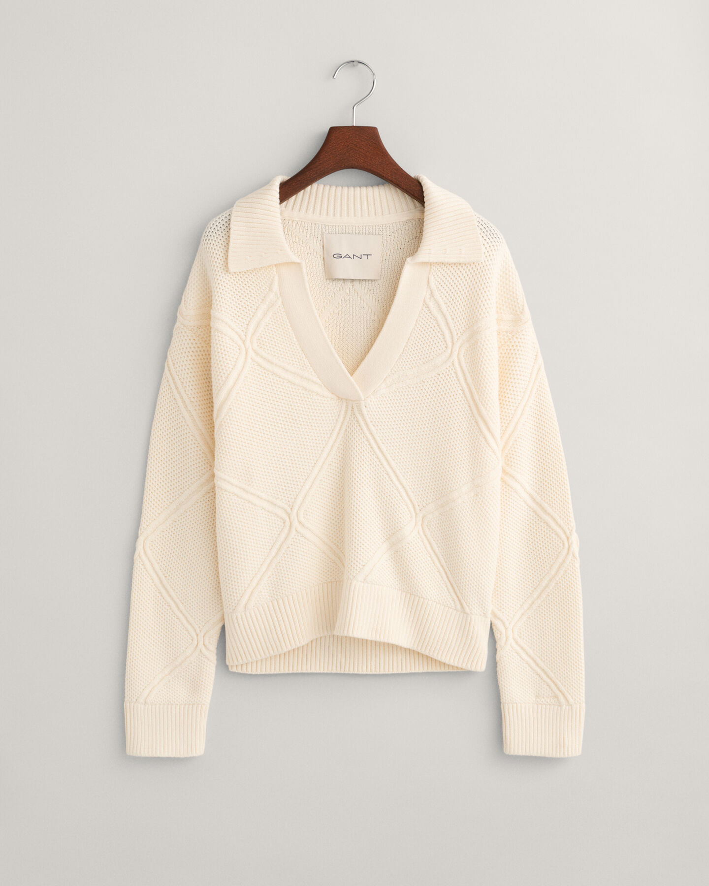 Rugger in maglia testurizzata