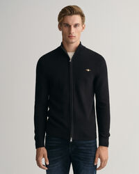 Cardigan in cotone testurizzato