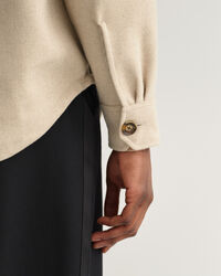 Camicia giacca in misto lana