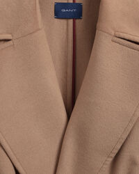 Cappotto con cintura in misto lana