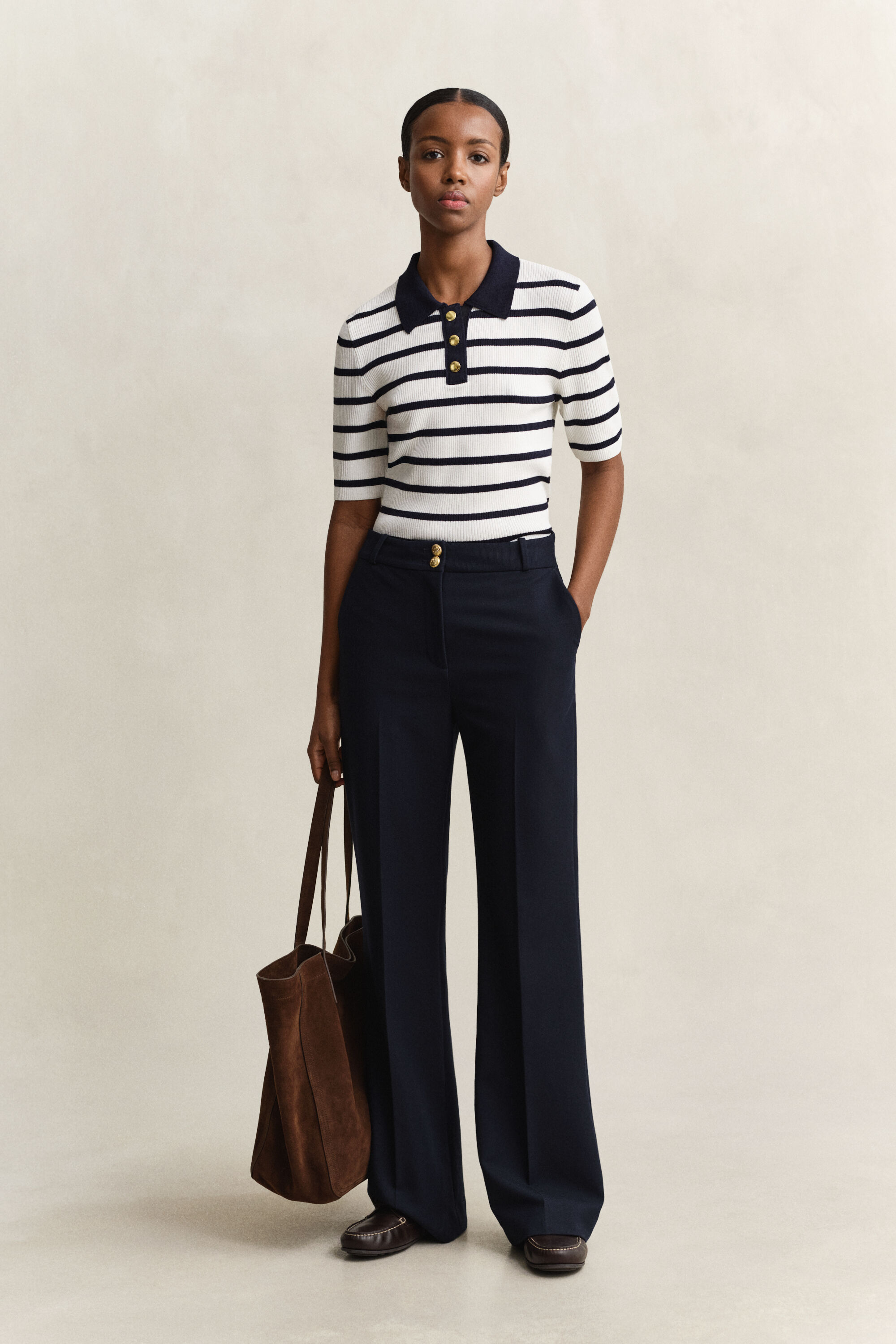 Rugger lavorata maglia a righe