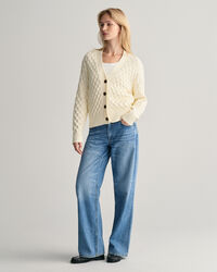 Cardigan in maglia testurizzata