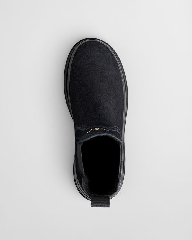 Stivaletti Wintly spessi stile Chelsea in camoscio