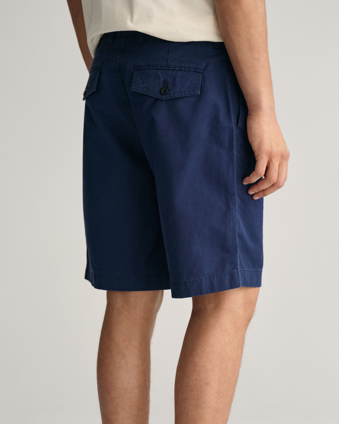 Pantaloncini in lino-cotone regular fit