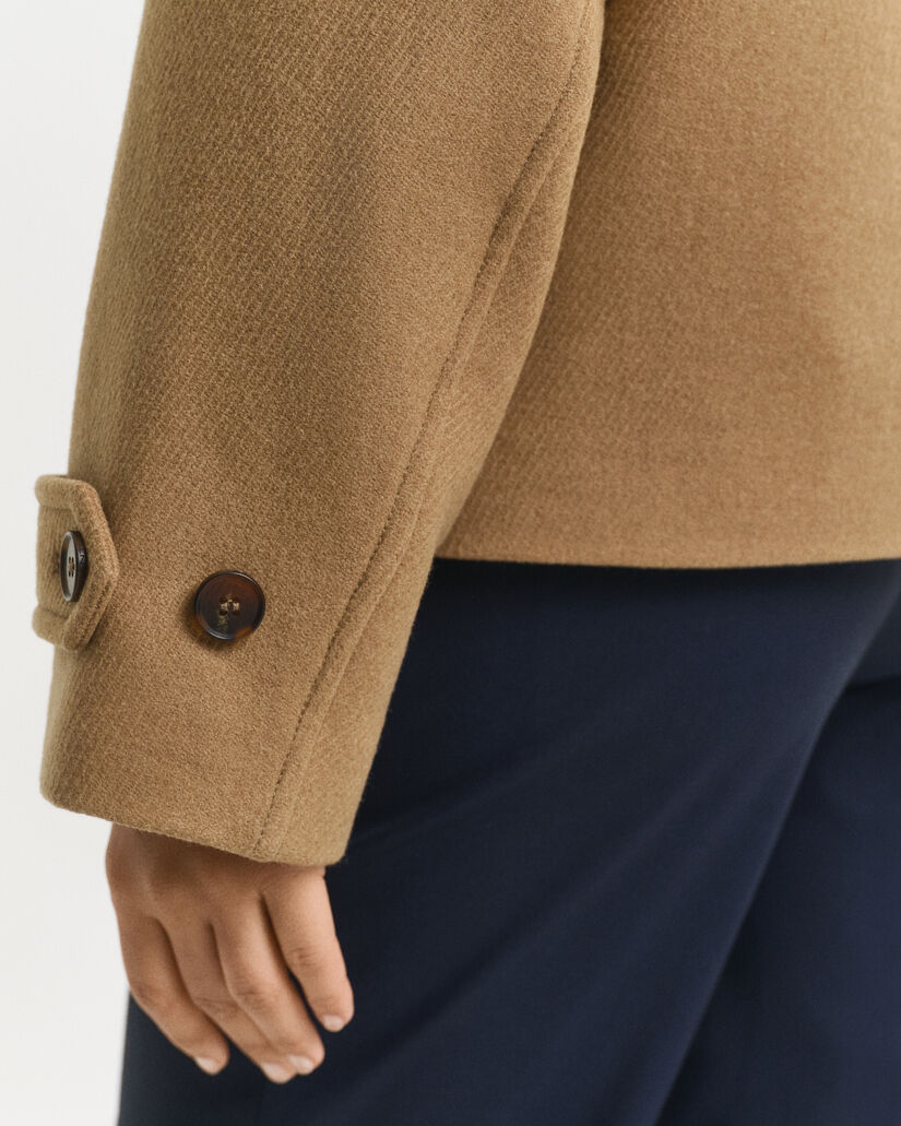 Impermeabile in misto lana