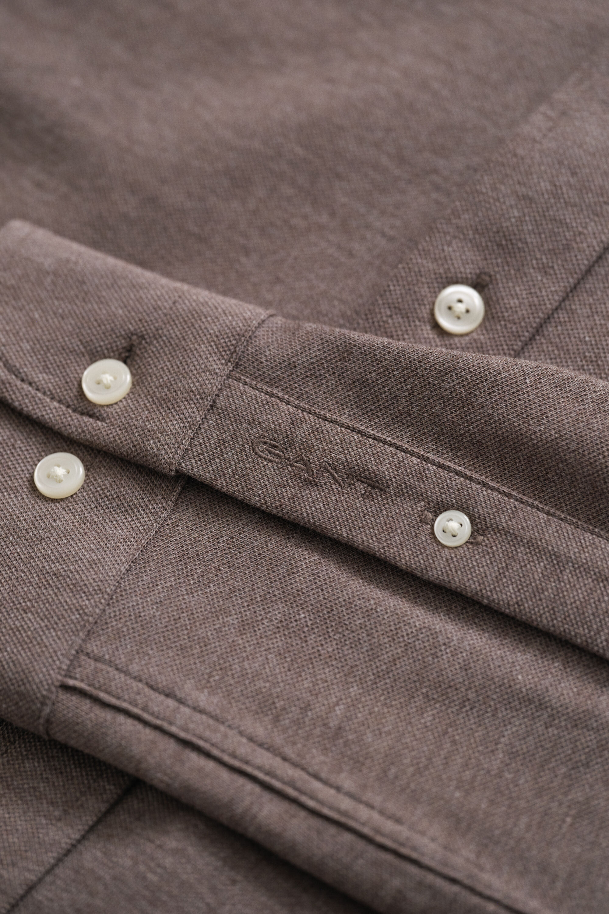 Camicia in jersey di piqué elasticizzato