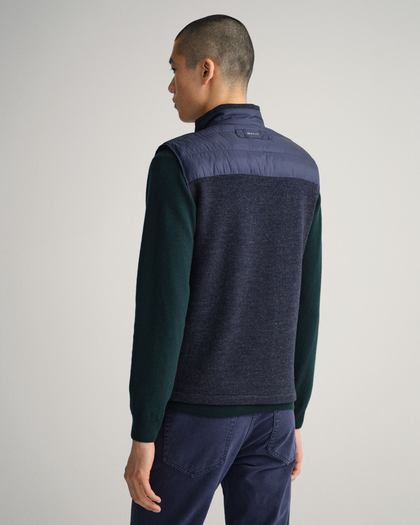 Piumino smanicato leggero Mixed Media