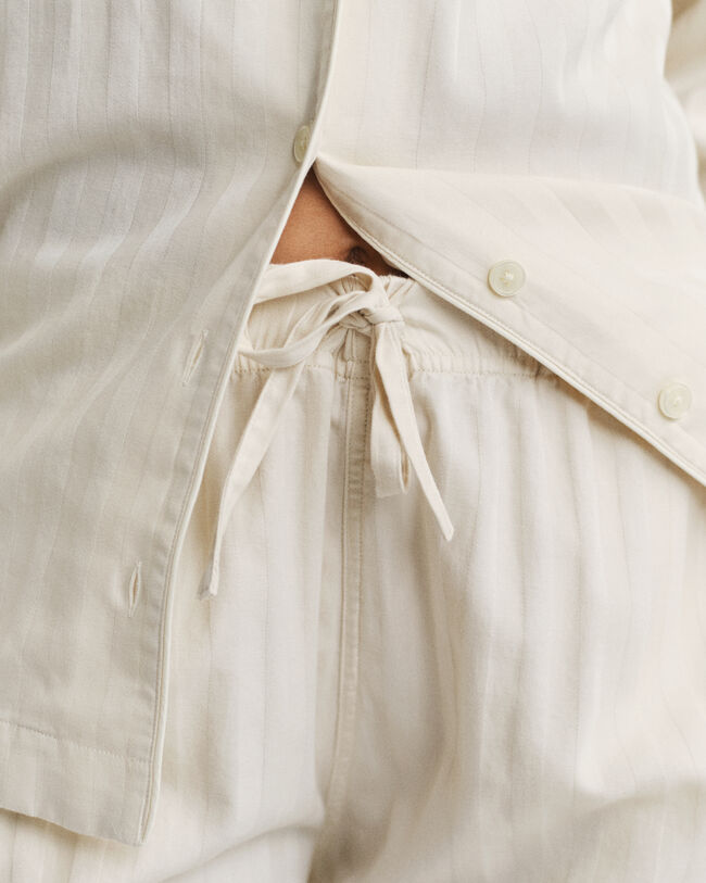 Confezione regalo di pigiama in raso a righe