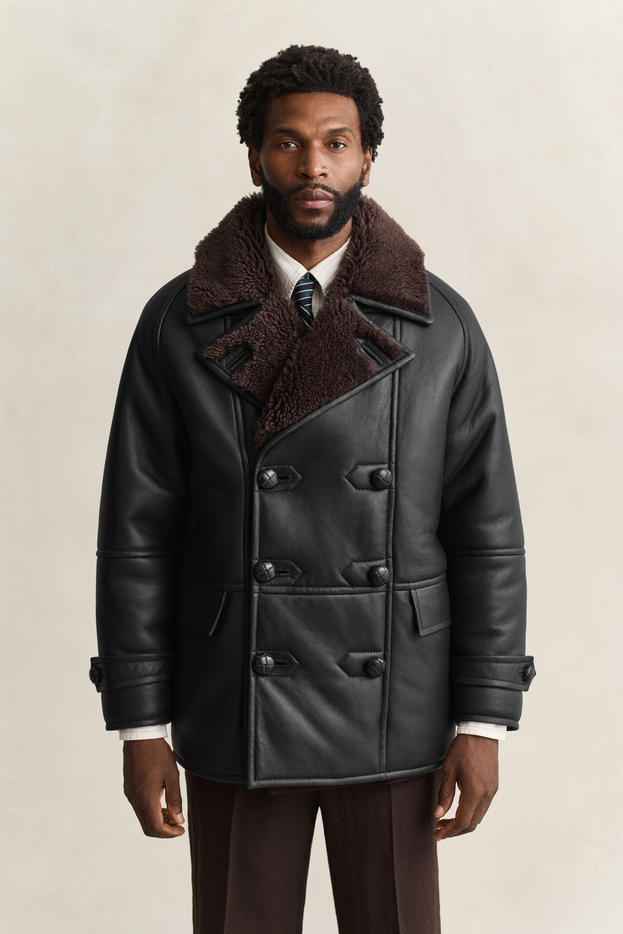 Cappotto in shearling