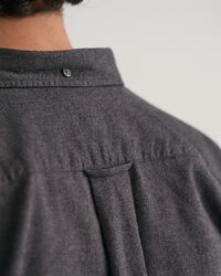 Camicia in flanella m&eacute;lange regular fit