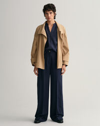 Blusa in misto cotone-seta relaxed fit