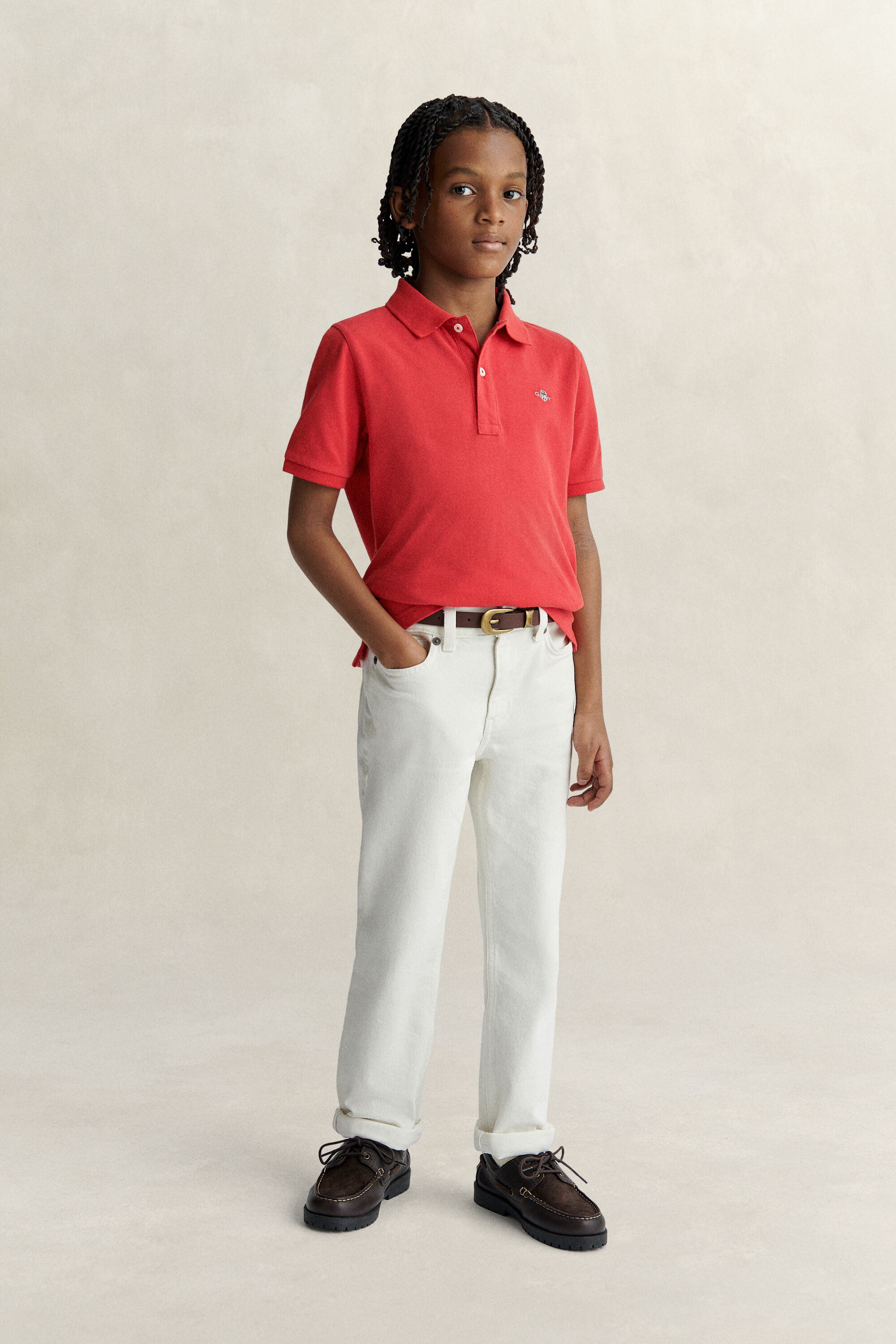 Polo Shield in piqué Teens