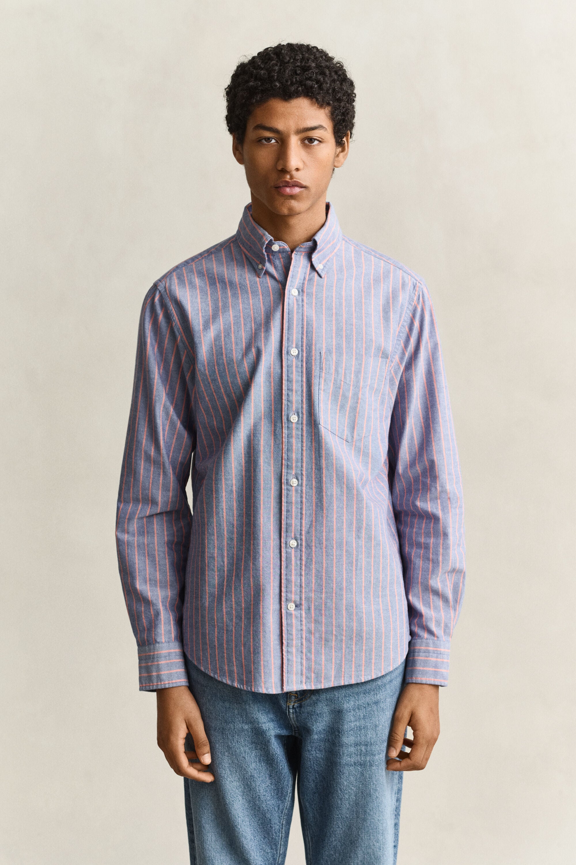 Camicia Oxford classica a righe