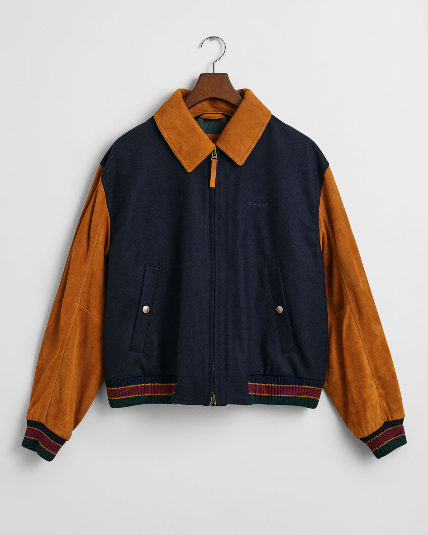 Mix GANT Varsity Jacket in lana e camoscio