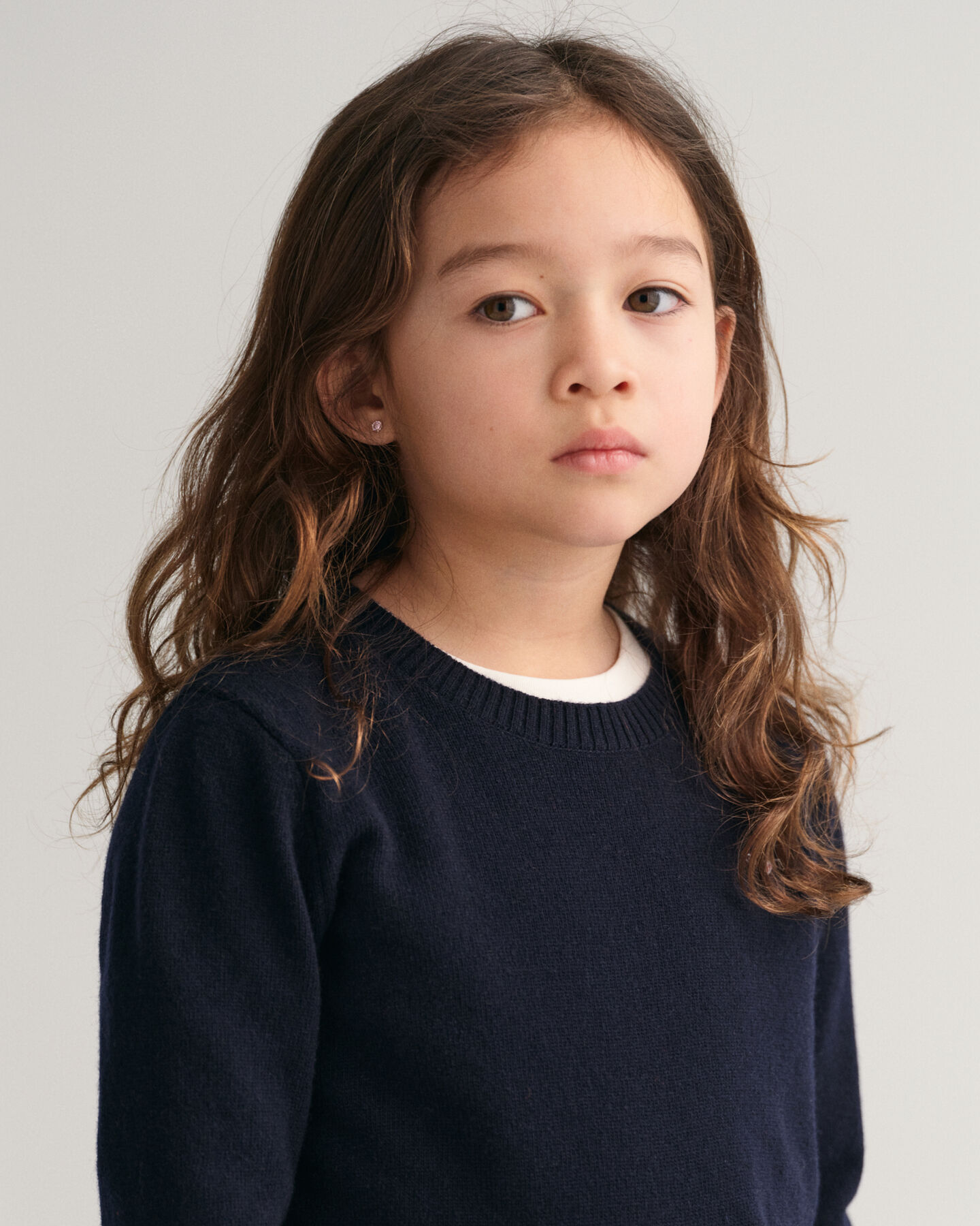 Maglia girocollo in lana d&rsquo;agnello Shield Kids