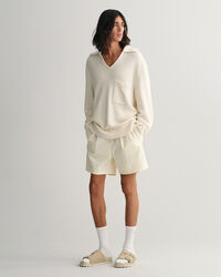 Pantaloncini con pinces relaxed fit