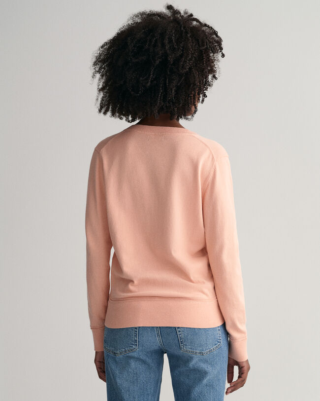 Maglia in cotone leggero con scollo a V