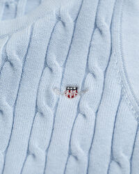 Canotta in cotone elasticizzato a trecce